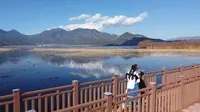 丽江拉市海，一个浪漫的地方，冬天有候鸟在这里栖息，人与自然的和谐相处，大自然的鬼斧神工。