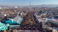 航拍山西长治市壶关县欢乐太行谷，一处大型豪华的综合文旅度假区