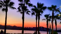 厦门海湾公园的日落绝了