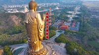 无锡灵山大佛胜境 航拍 旅行视角