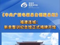 《中央广播电视总台福建总站》报道！福建连城：新泉整训纪念馆正式揭牌开馆