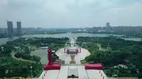 商丘日月湖景区美丽景色