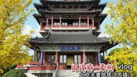北京夫妻旅居江苏，打卡泰州地标望海楼，这景致就像电影中的场景
