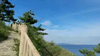 徒步大连海之韵公园，俯视晨曦沙滩