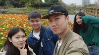 和小伙伴去青白江的凤凰湖湿地公园春游