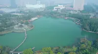 山东济宁任城蓼河公园美丽景色