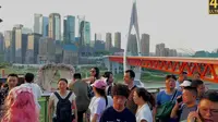 重庆网红景点洪崖洞民俗风貌区｜古城门之一｜4K HDR