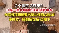 山东美术馆回应美术展疑出现AI创作绘本：接到反馈后已撤下
