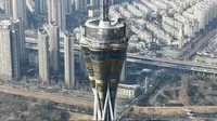 世界最高的全钢结构电视塔，郑州中原福塔，高388米，耗用钢材2.2万吨！