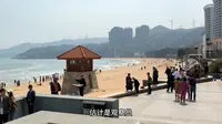 广东汕头南澳岛北回归线自然门，美丽的青澳湾