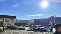 阿尔山之旅-从伊尔施镇的杜鹃山庄宾馆出发，远眺驼峰岭天池-实在太美了