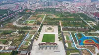 上蔡县蔡明园升级改造已完成及开园也是县主城区最大的地标性公园