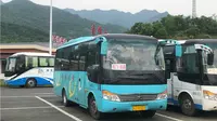 【黄冈公交】麻城龟峰山景区旅游观光车 全程前方展望