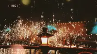 山东泰安市东平县大宋不夜城打铁花