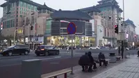 北京步行 北京王府井商业步行街漫步