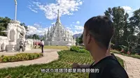 云南勐焕大银塔以高贵纯净，洁白素雅而闻名，风景相当不错！