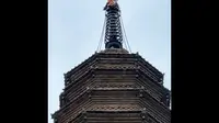 芮城县巷口寿圣寺砖塔为铃声