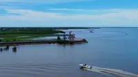 航拍哈素海