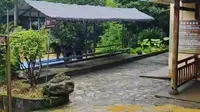 雨天后的临桂十二滩漂流码头