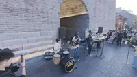 【4月10号】山西太原钟楼街，乐队演唱