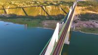 赤峰市克什克腾旗西拉沐沦大桥航拍（9分钟超长版）