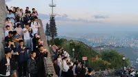 【兰山日出】爬兰山登台阁，观黄河远上，看旭日东升