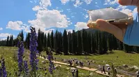 夏塔徒步第一视角邀您观看人山人海