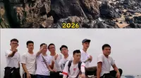 重游广西防城港市的怪石滩，上一次还是2019年贵师大地科专业的研学旅行