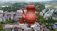 贵州的茶壶大楼，被誉为天下第一壶，奇葩建筑！