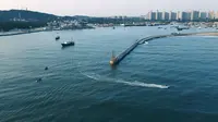 【航拍北部湾】北海“海枯石烂”