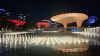 深圳宝安区欢乐港湾喷泉秀《一》