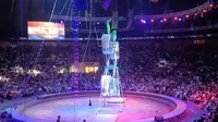 【满洲里套娃广场】有人正在邀请你来看俄罗斯大马戏！