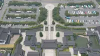 常州中华孝道园空中视角