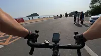 大连棒棰岛景区骑行
