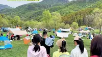 20250501延庆玉渡山露营真的不错.还吃到了猪扒脸.住冬奥村酒店