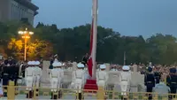 天安门广场人民军队建军99周年升旗仪式全过程记录