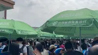 今天准备打卡南岳衡山，从游客中心坐观光车到南天门，现状不敢想