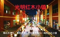 深圳光明红木小镇，夜色下的小镇休闲和幽静，美食街红木文化艺术陪你度过美丽的夜晚。