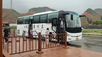 兰州水墨丹霞景区交通车POV