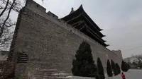 【步行太原】拱极门 - 太原保存年代最久远的城门 ，虽然看着不高，当年攻打太原也是很难的 - 2024.01