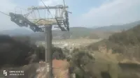 江西上饶婺源篁岭景区古村索道第一视角