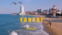 为什么大自然这么漂亮｜4K烟台第一海水浴场航拍DJIair2S