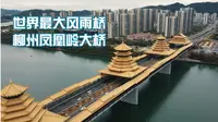 【航拍】世界最大风雨桥 柳州凤凰岭大桥