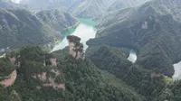 张家界国家森林公园，神堂湾航拍，一镜到底