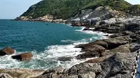 广东茂名放鸡岛风光，从博贺港搭船20分钟就可以上岛了（现已更名为潜梦岛）