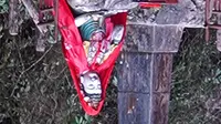 四川青城后山翠映湖渡船全过程