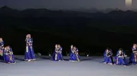 与辉同行阅山河之新疆行，伊犁哈萨克自治州特克斯县喀拉峻大草原，蒙古族舞蹈《萨吾尔登》