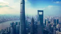 免费带您参观上海中心大厦特高速电梯＆观光厅＆上海之巅巨型阻尼器。