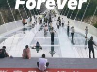 张家界大峡谷玻璃桥跳forever！i人炼狱来了