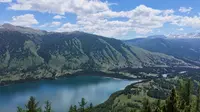 喀纳斯观鱼台全程爬山